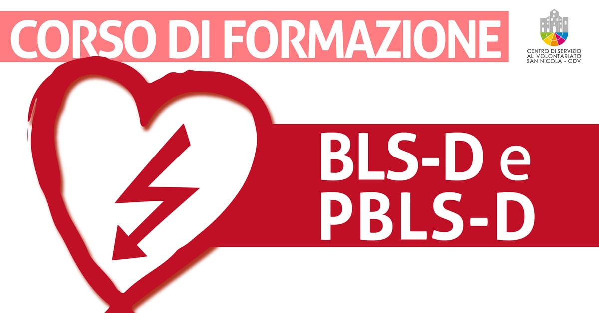 Banner corso di formazione BLS-D e PBLS-D CSV San Nicola