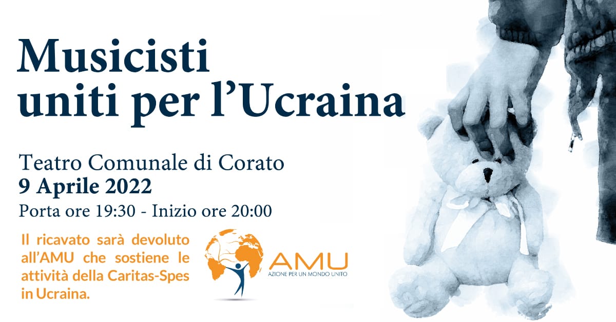 Banner Concerto beneficenza Musicisti Uniti per l'Ucraina Teatro Comunale Corato