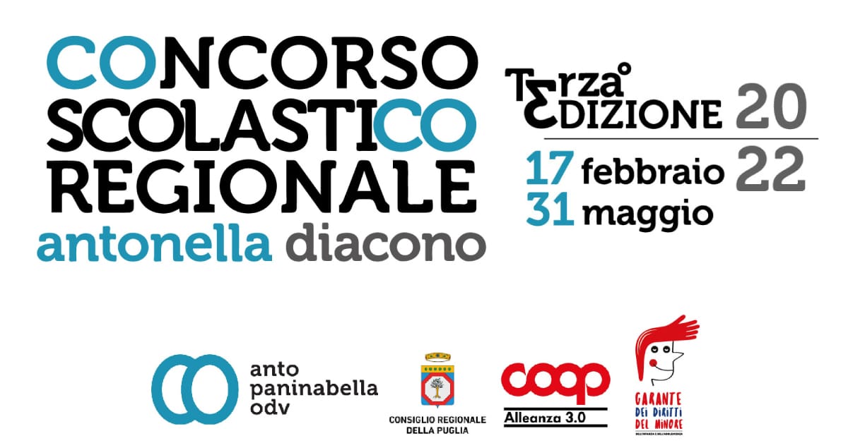 Banner Terza edizione del Concorso scolastico regionale Antonella Diacono