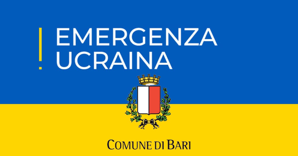 Banner emergenza ucraina comune di bari