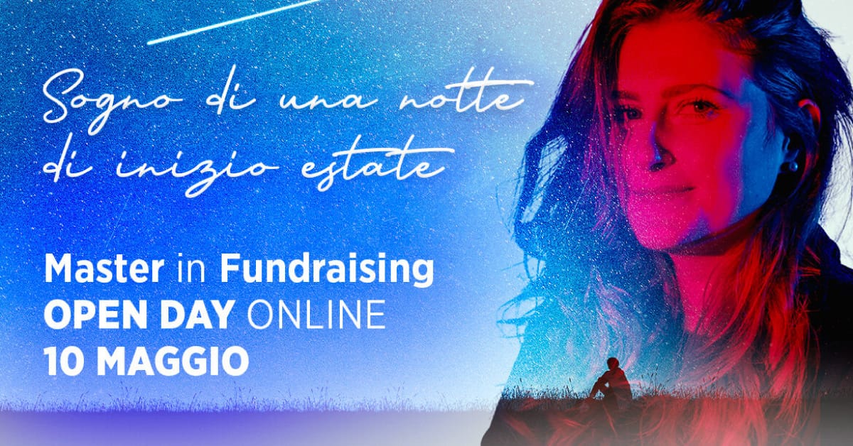 Banner Università Bologna Master in fundraising Open Day Sogno di una notte di inizio estate