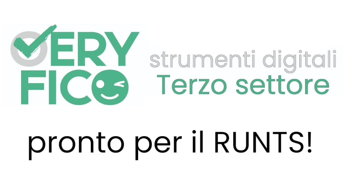 Banner VeryFico uno strumento completo di servizi per gli enti di Terzo Settore RUNTS