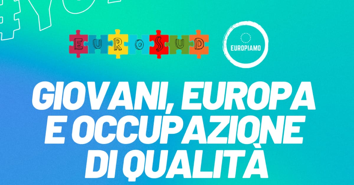 Banner Eurosud Giovani Europa Occupazione di qualità lavoro