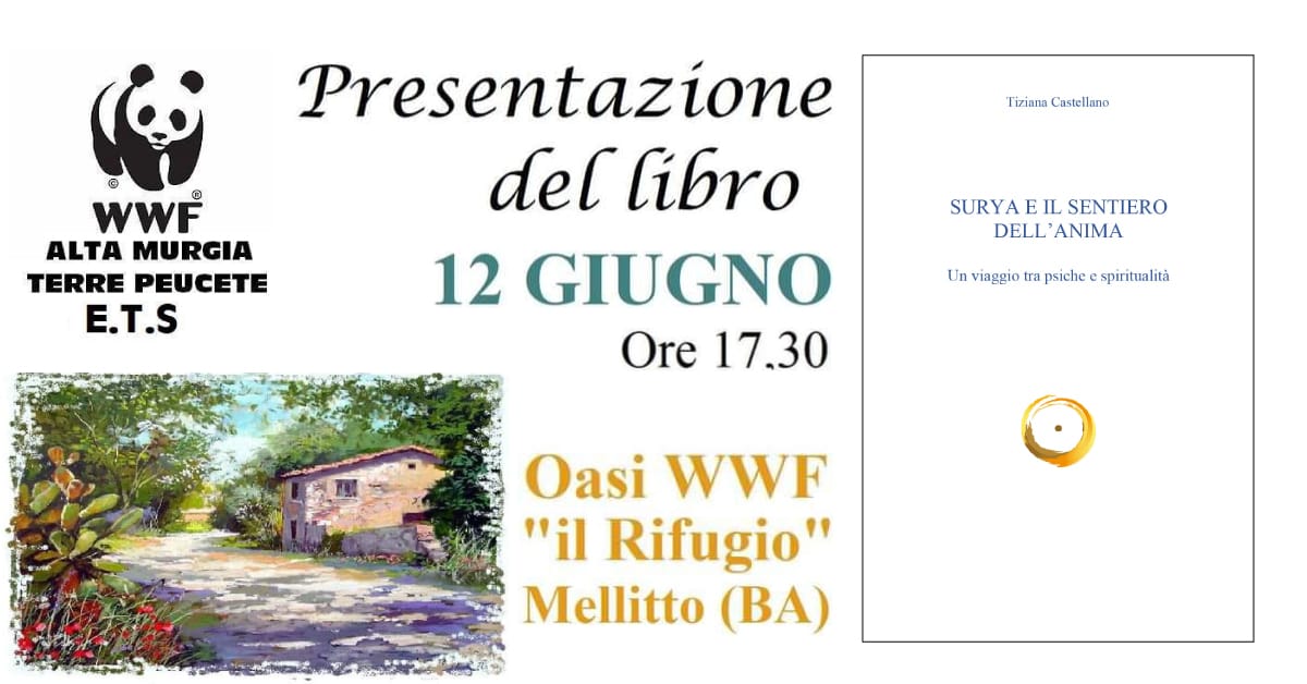 Banner Surya Sentiero Anima viaggio psiche spiritualità Tiziana Castellano WWF Alta Murgia Terre Peucete