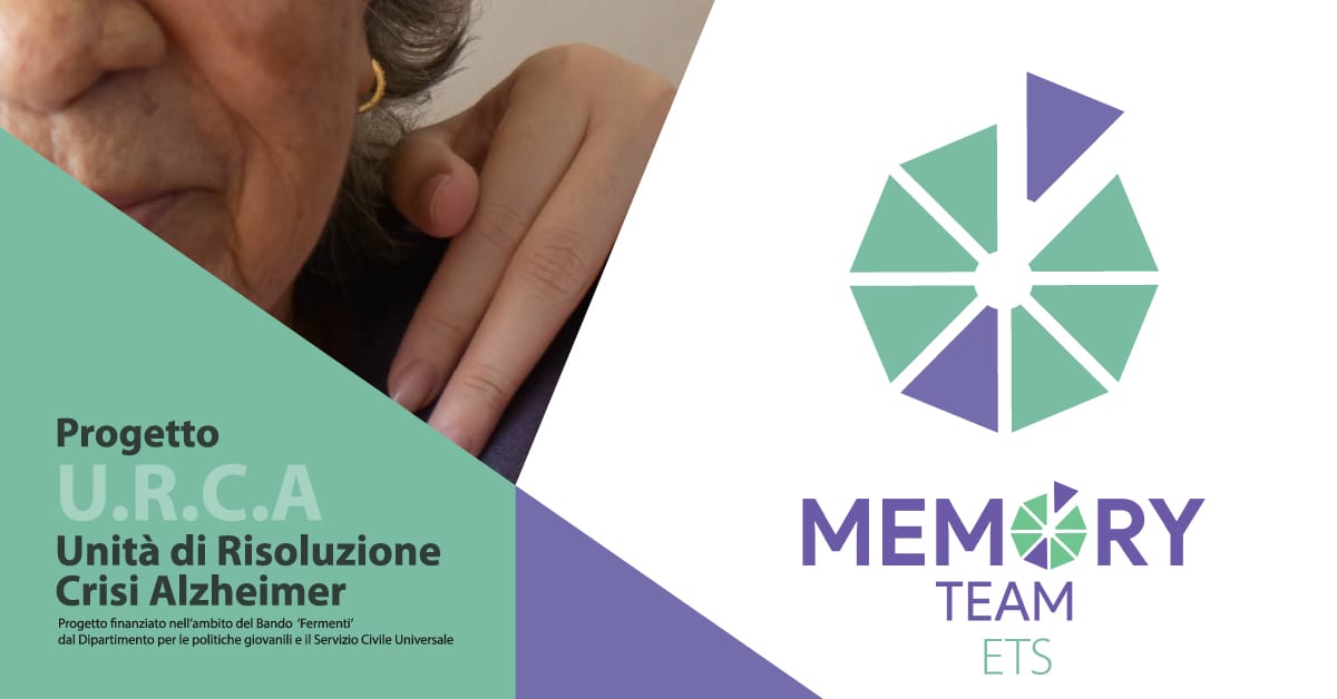 Banner progetto URCA Memory Team ETS e Alzheimer Bari OdV