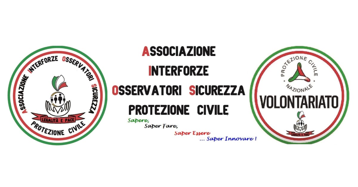 Banner AIOS Associazione Interforze Osservatori Sicurezza Protezione Civile
