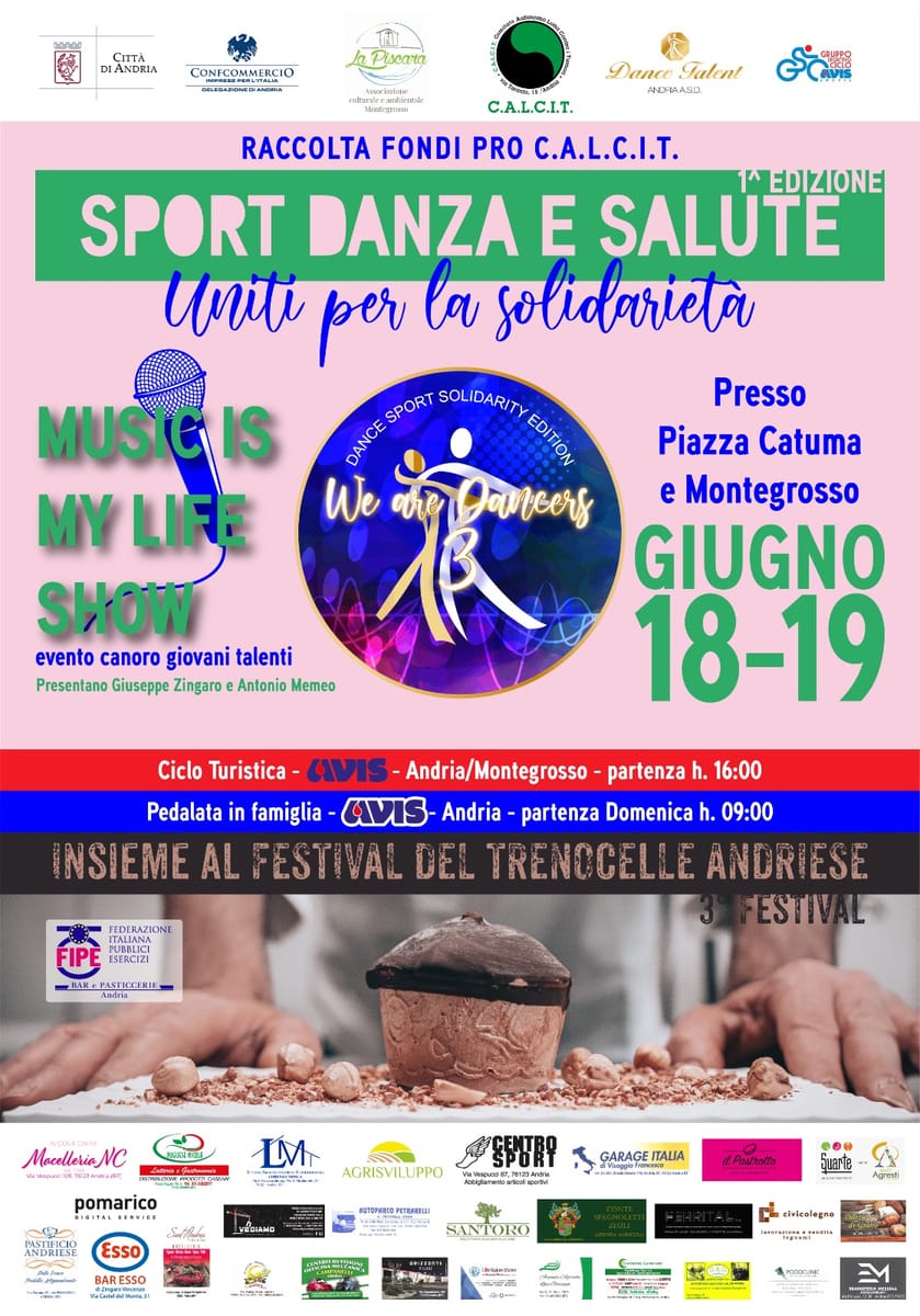 Locandina Sport Danza e Salute Uniti per la Solidarietà