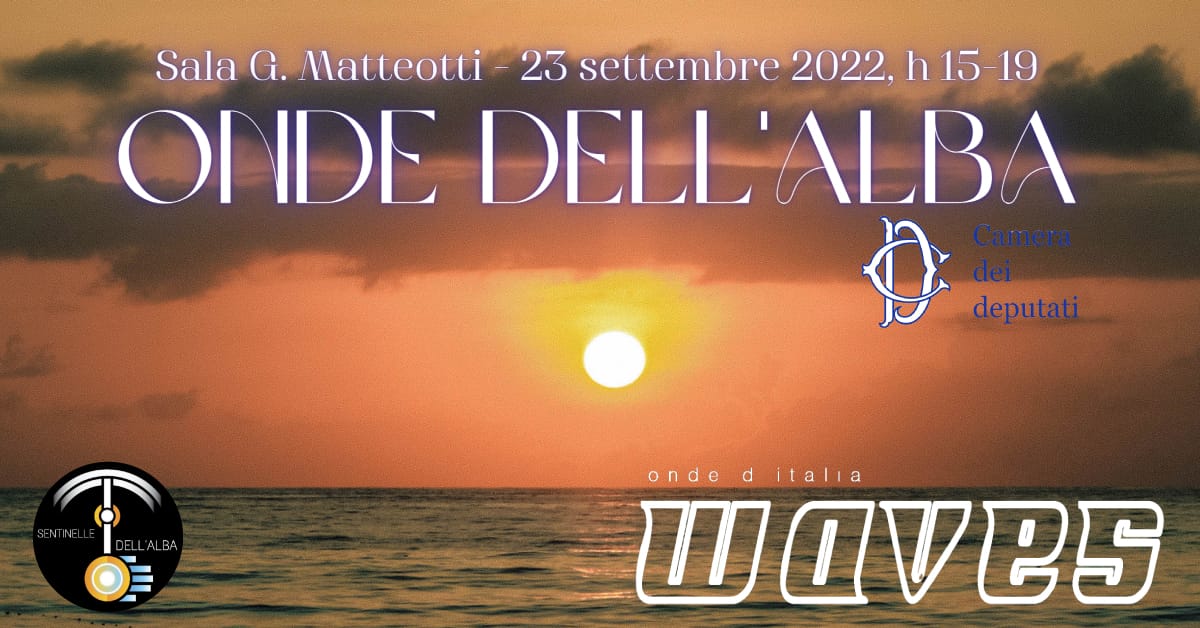 Banner Onde dell'Alba Camera dei Deputati 2022