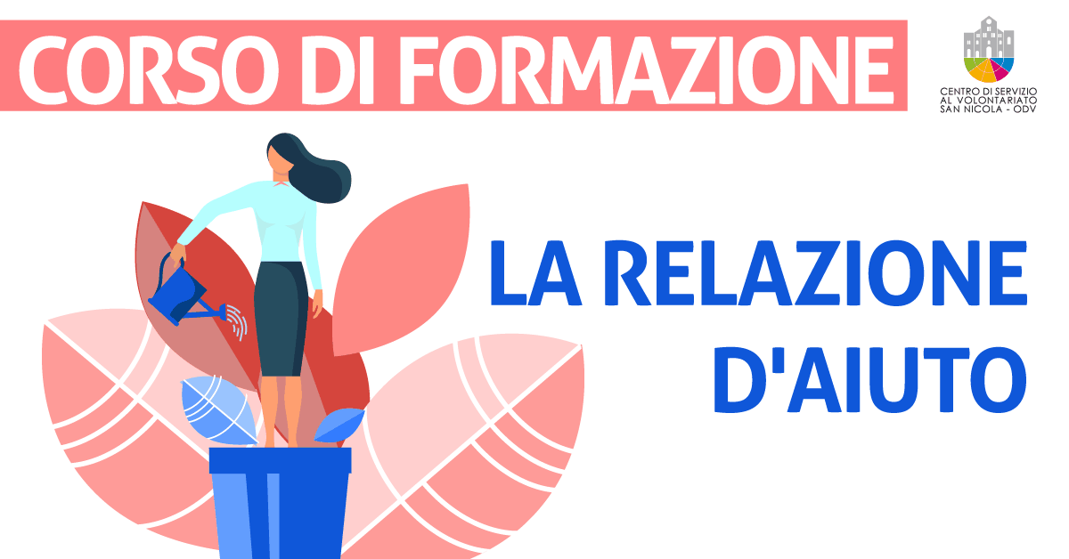 Banner corso formazione La relazione d'aiuto CSV San Nicola