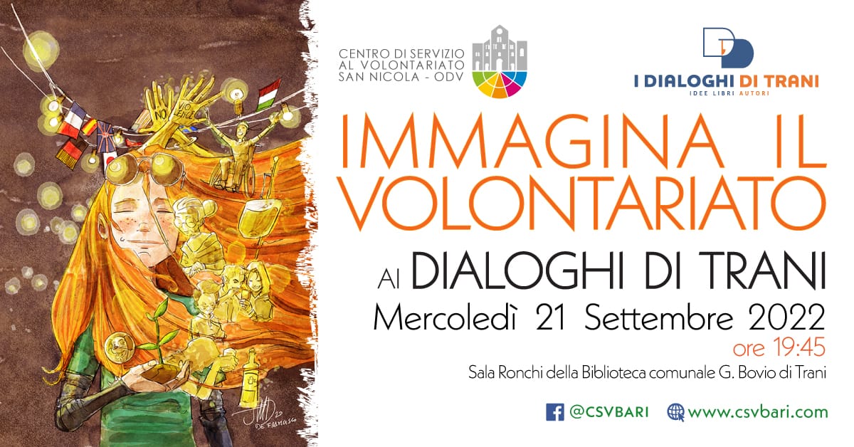 Banner Immagina il Volontariato Dialoghi di Trani