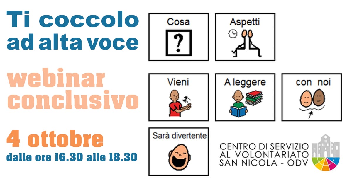 Banner esperienza Ti coccolo ad alta voce CSV San Nicola