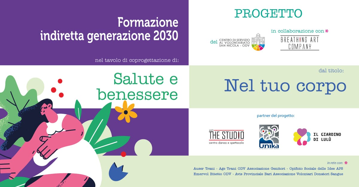 Banner Nel tuo Corpo Salute e benessere formazione indiretta CSVSN