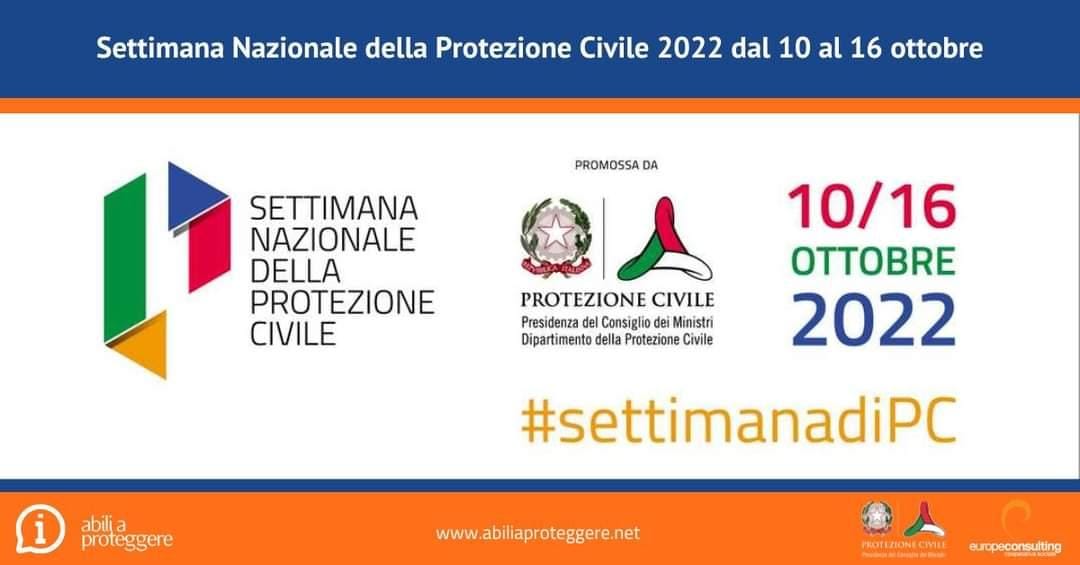 Banner Settimana Nazionale Protezione Civile 2022