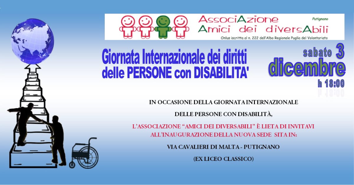 Banner Amici dei diversabili inaugura nuova sede 2022