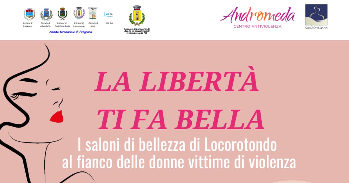 Banner La libertà ti fa bella Centro Antiviolenza Andromeda 2022
