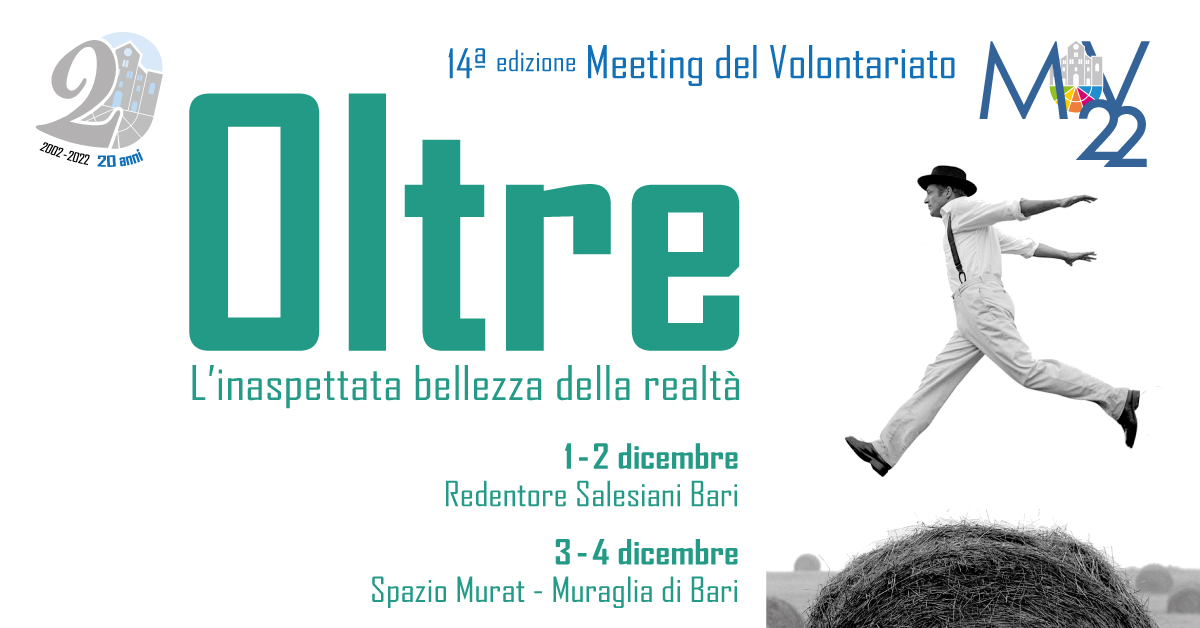 Banner Oltre Meeting del Volontariato 2022 CSVSN secondo lancio