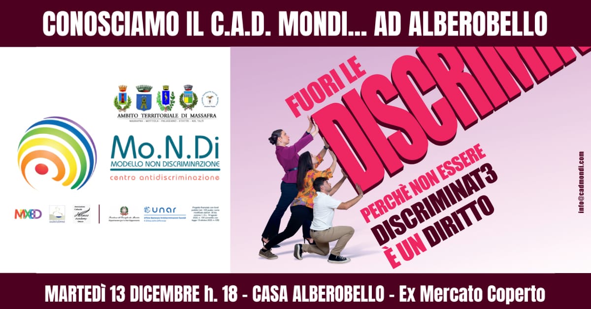 Banner Centro Mondi Alberobello LGBTQIA+