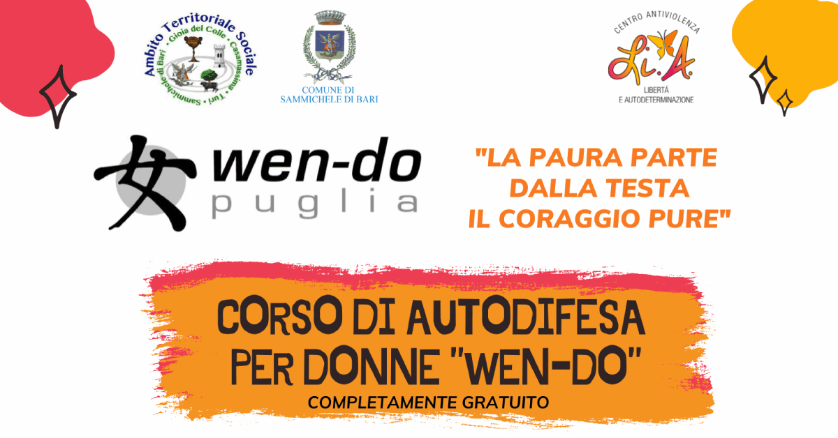 Banner Wen-do corso autodifesa per le donne CAV Lia