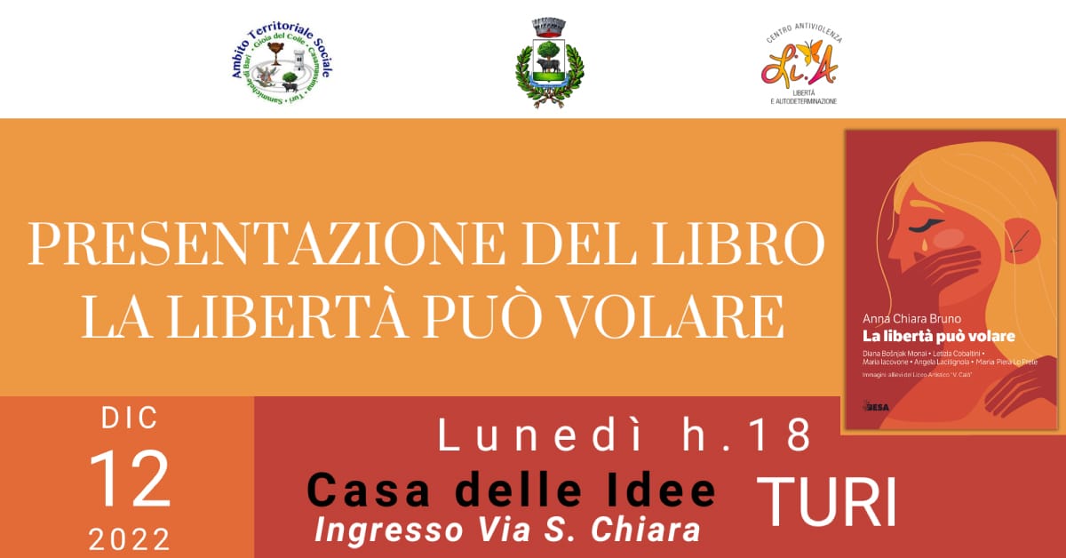 Banner la libertà può volare Centro antiviolenza LiA Turi 2022