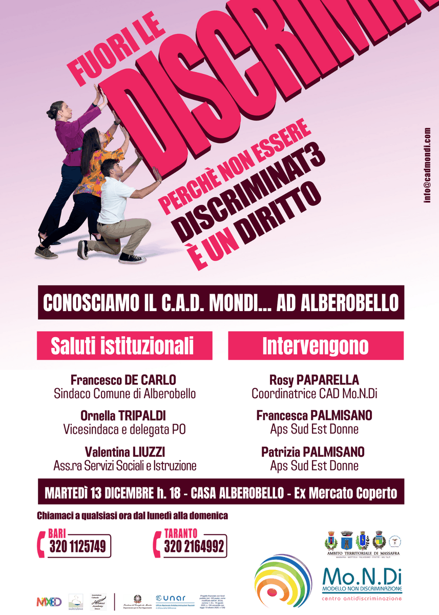 Locandina Mondi Alberobello LGBTQIA+