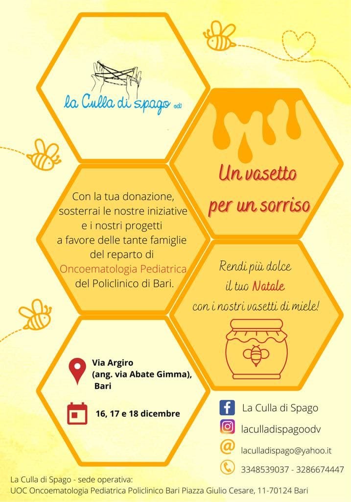 Locandina Un vasetto per un sorriso 2022 La Culla di Spago OdV