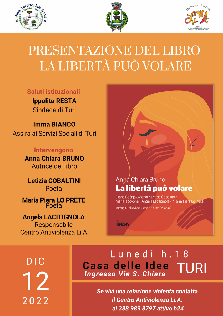 Locandina la libertà può volare LiA Turi 2022