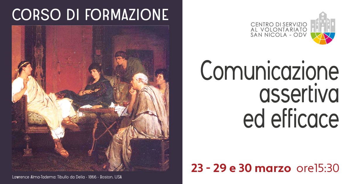 Banner Formazione diretta CSVSN Comunicazione assertiva ed efficace