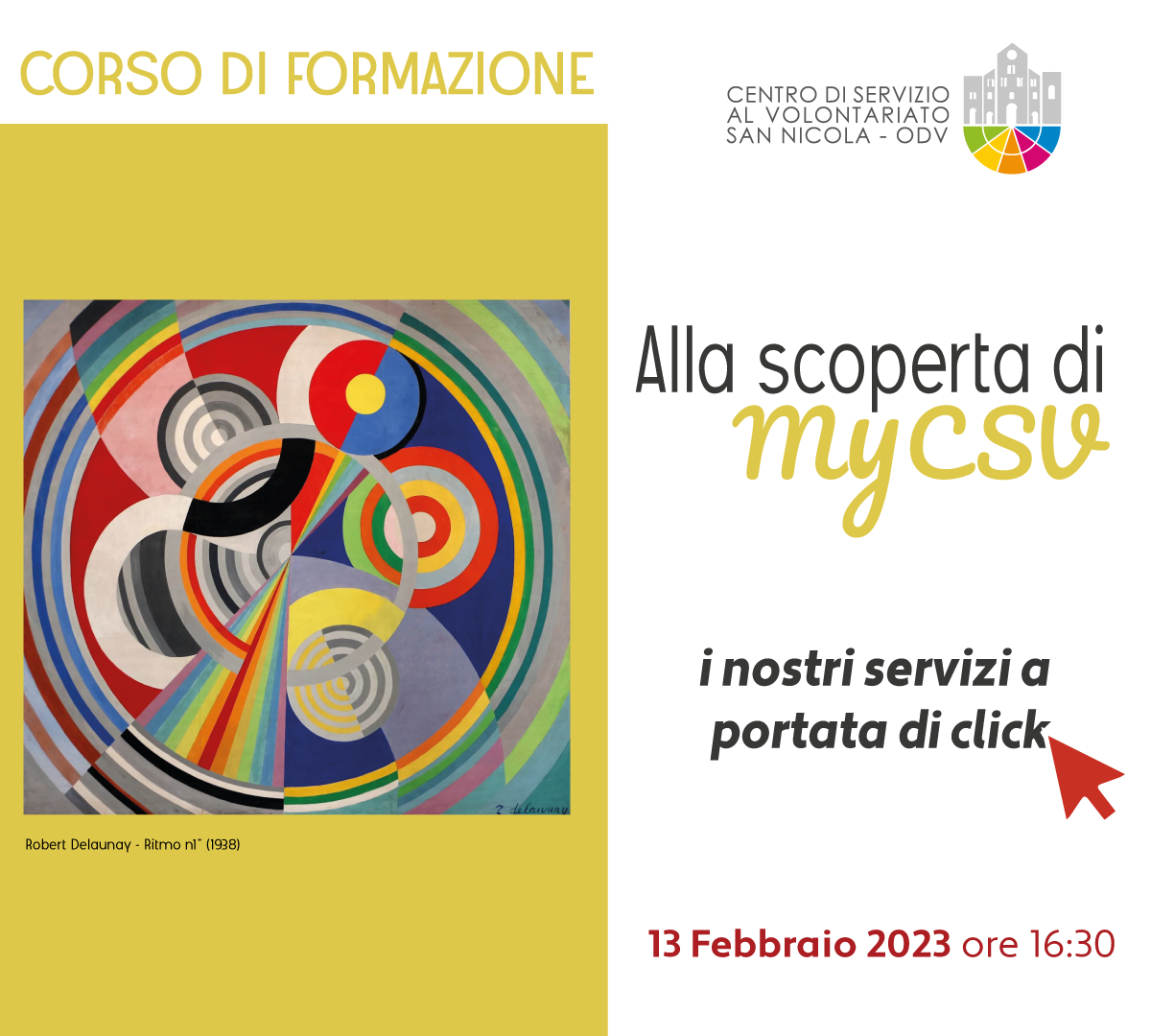 Banner Formazione diretta CSVSN webinar Alla scoperta di MyCSV