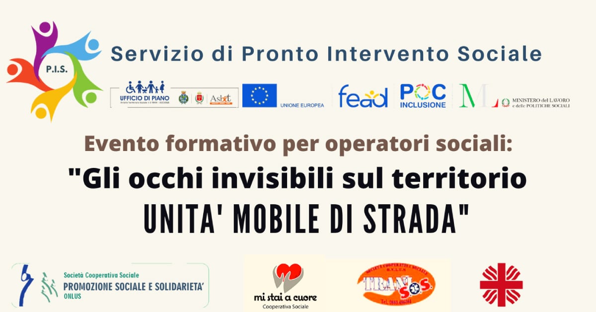 Banner Gli occhi invisibili sul territorio unità mobile di strada