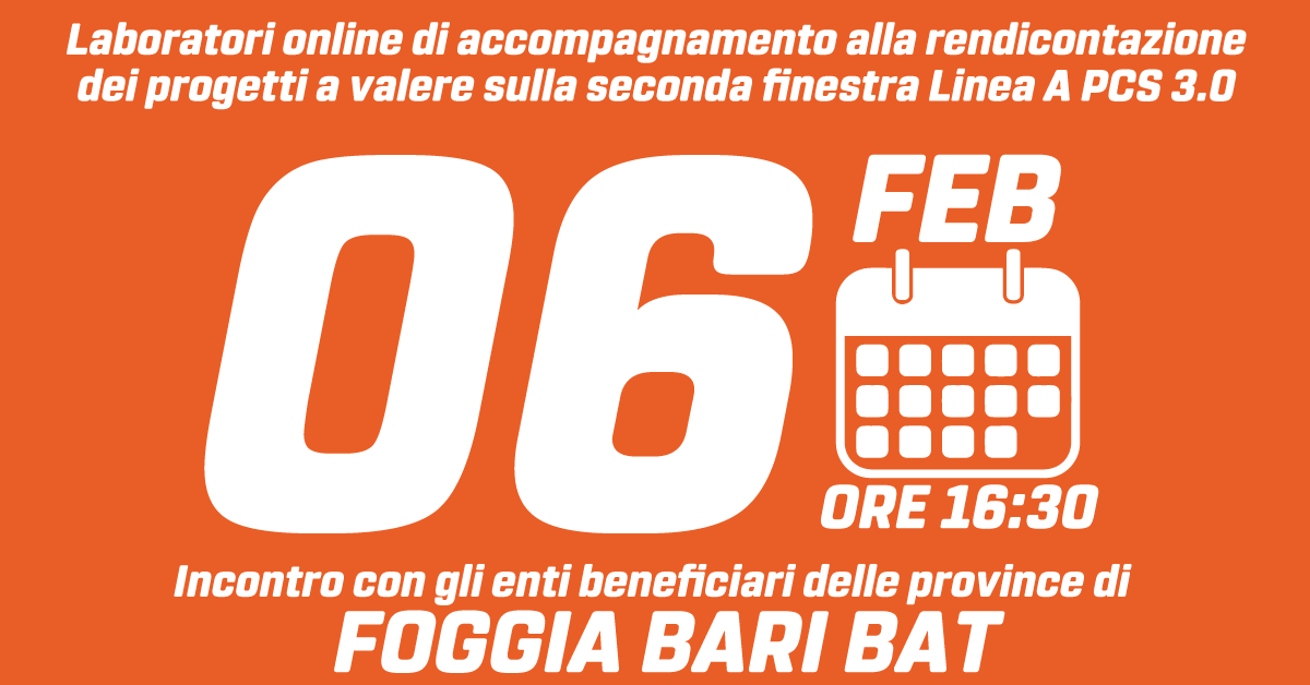 Banner Incontro rendicontazione Puglia Capitale Sociale 3 6f