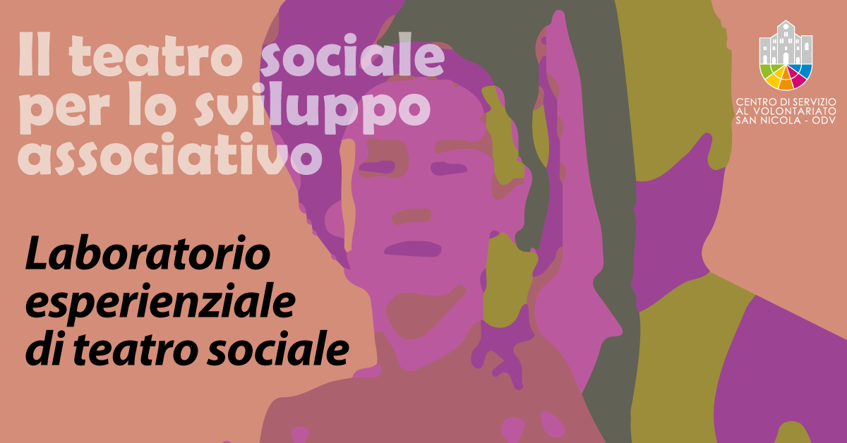 Banner Laboratorio esperienziale di Teatro sociale CSV San Nicola