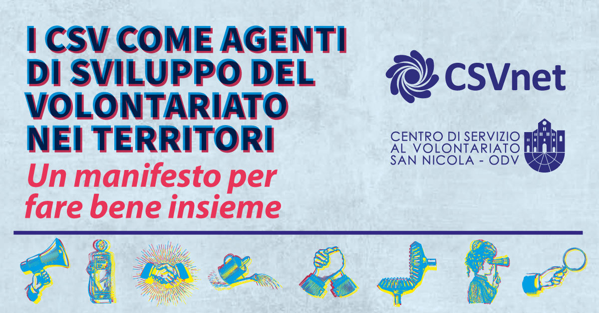 Banner Manifesto dei Centri di servizio per il volontariato
