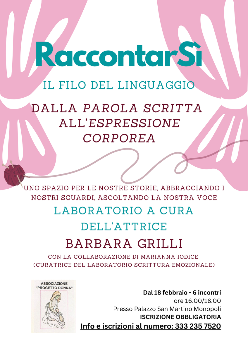 Laboratorio RaccontarSì Progetto Donna