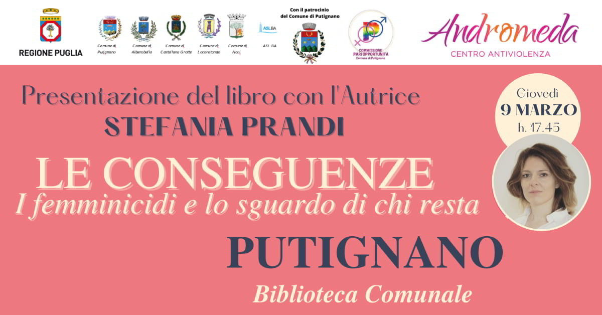 Banner CAV Andromeda Putignano conseguenze femminicidi Stefania Prandi