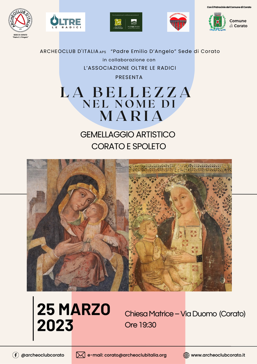 Locandina Archeoclub Corato Madonna Odegitria