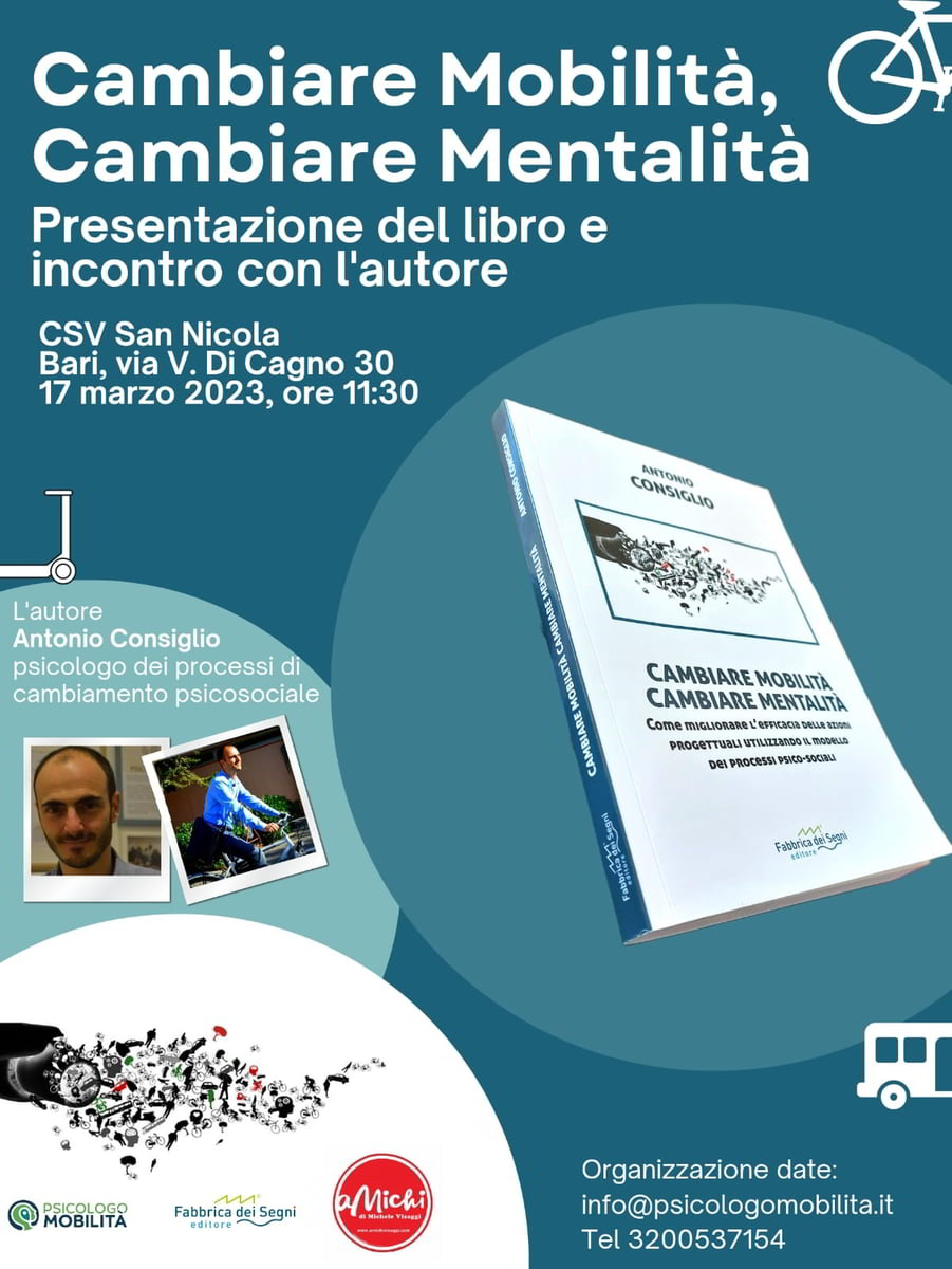 locandina psicologo mobilità Antonio Consiglio