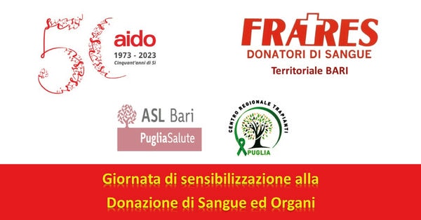 Banner Aido eventi promozione donazione Aprile 600