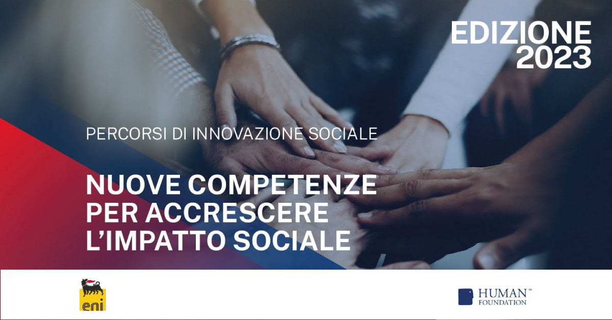 Banner Human Foundation Eni percorsi innovazione sociale
