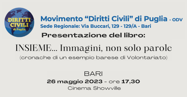 Banner Movimento diritti civili Insieme immagini non solo parole