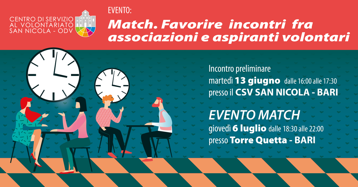 Banner incontro per MATCH CSV San Nicola