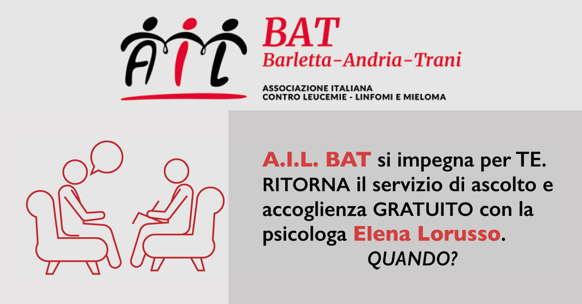 banner Sportello psicologico dell'AIL BAT 1200