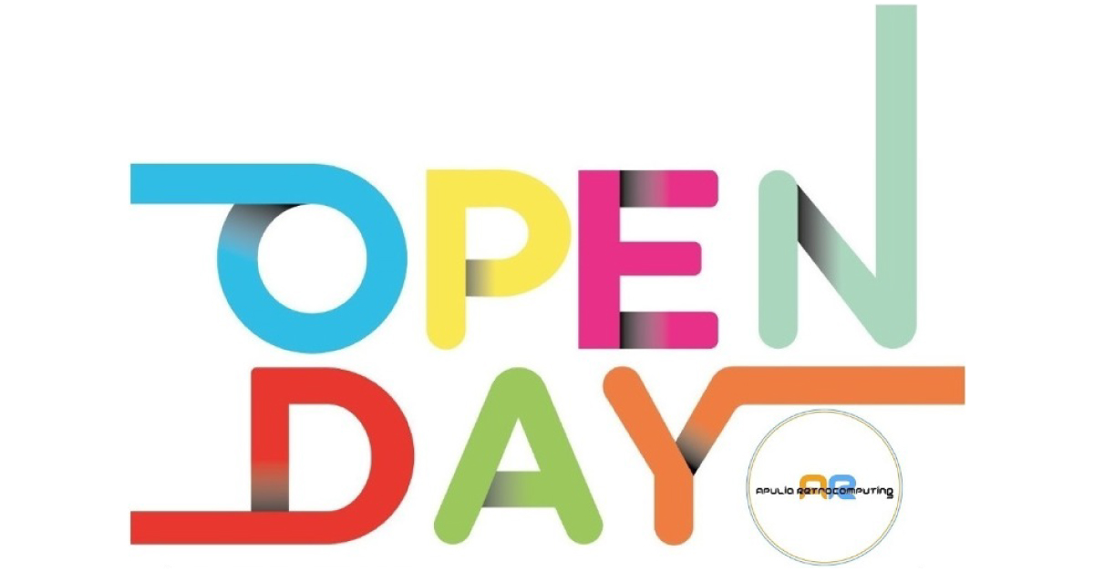 banner open day apulia retro computing