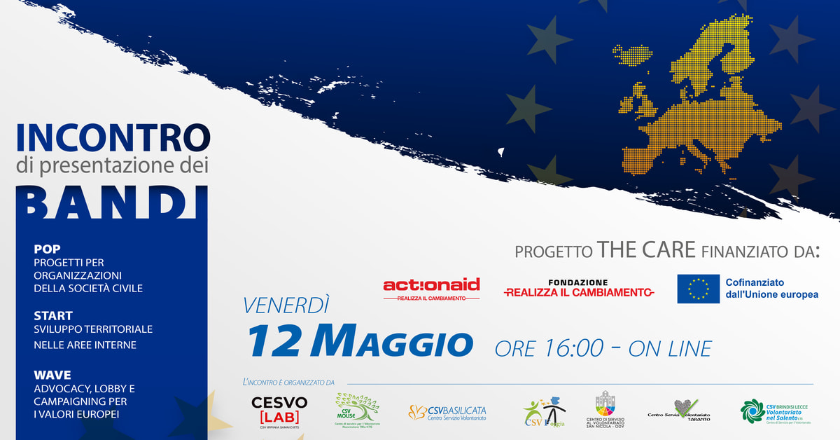 banner presentazione bandi AcrionAid