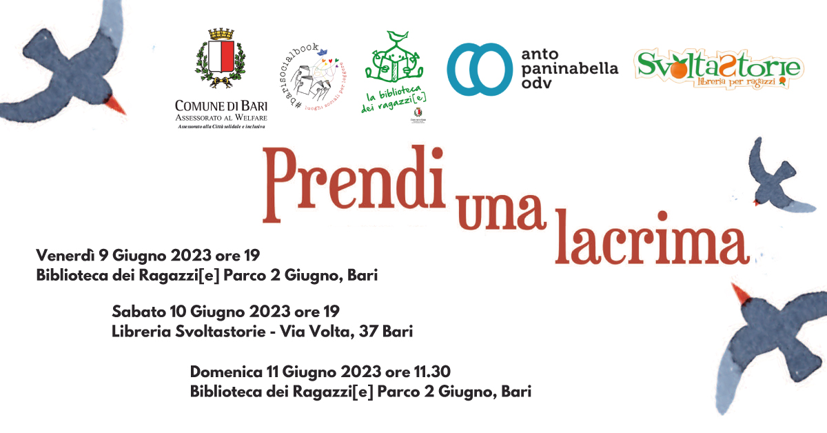 Banner Lucia Scuderi presenta Prendi una lacrima - Bari