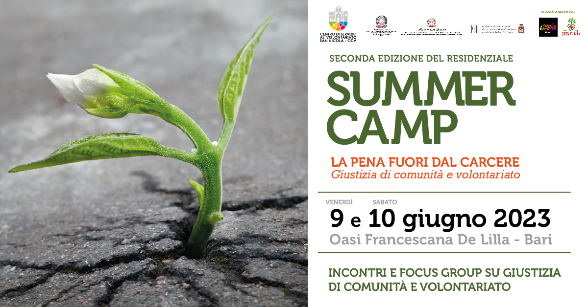 Banner Summer Camp CSVSN La pena fuori dal carcere