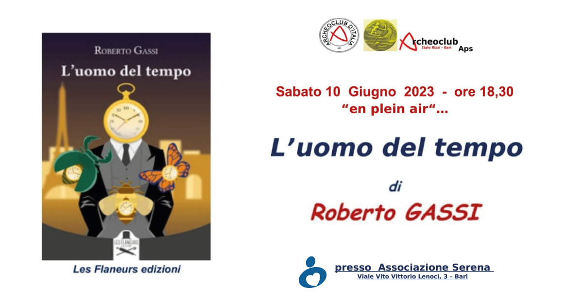 Banner libro Roberto Gassi L'uomo del tempo