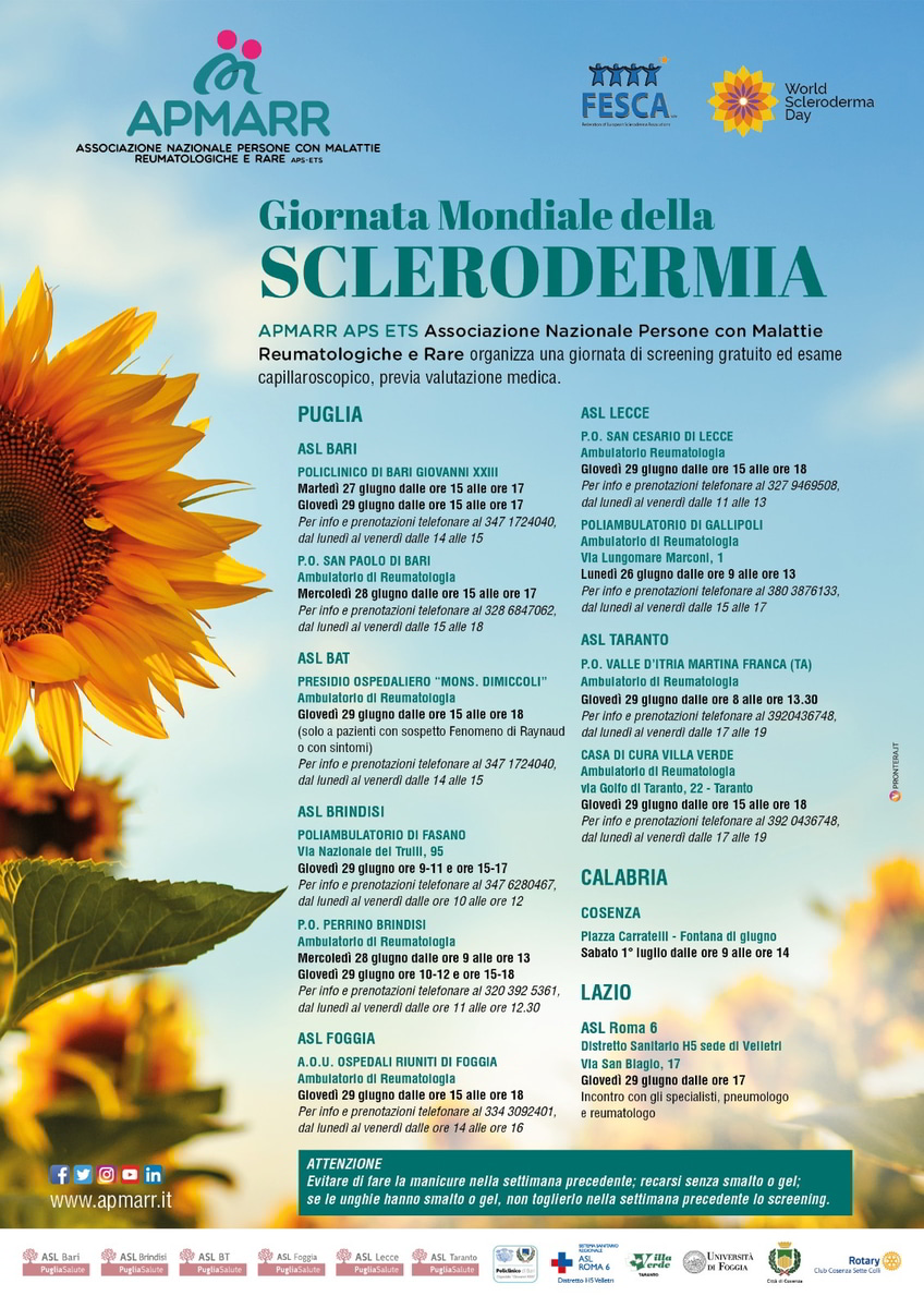 Calendario 2023 Screening gratuito capillaroscopico APMARR