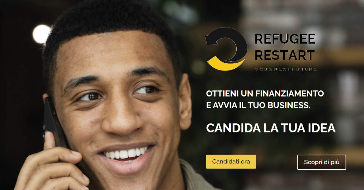 Banner Refugee Restart incubatore talenti e imprese per migranti e rifugiati