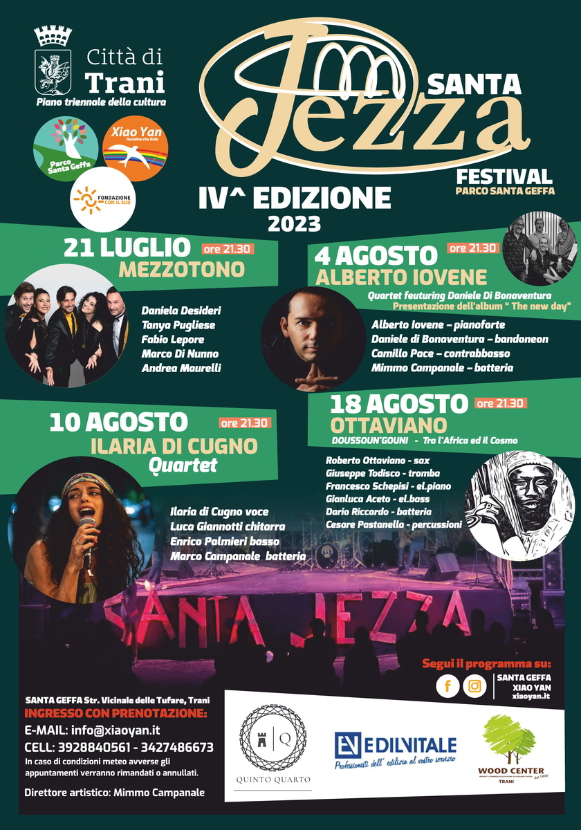 Locandina Santa Jezza Festival 2023 Xiao Yan Rondine che ride