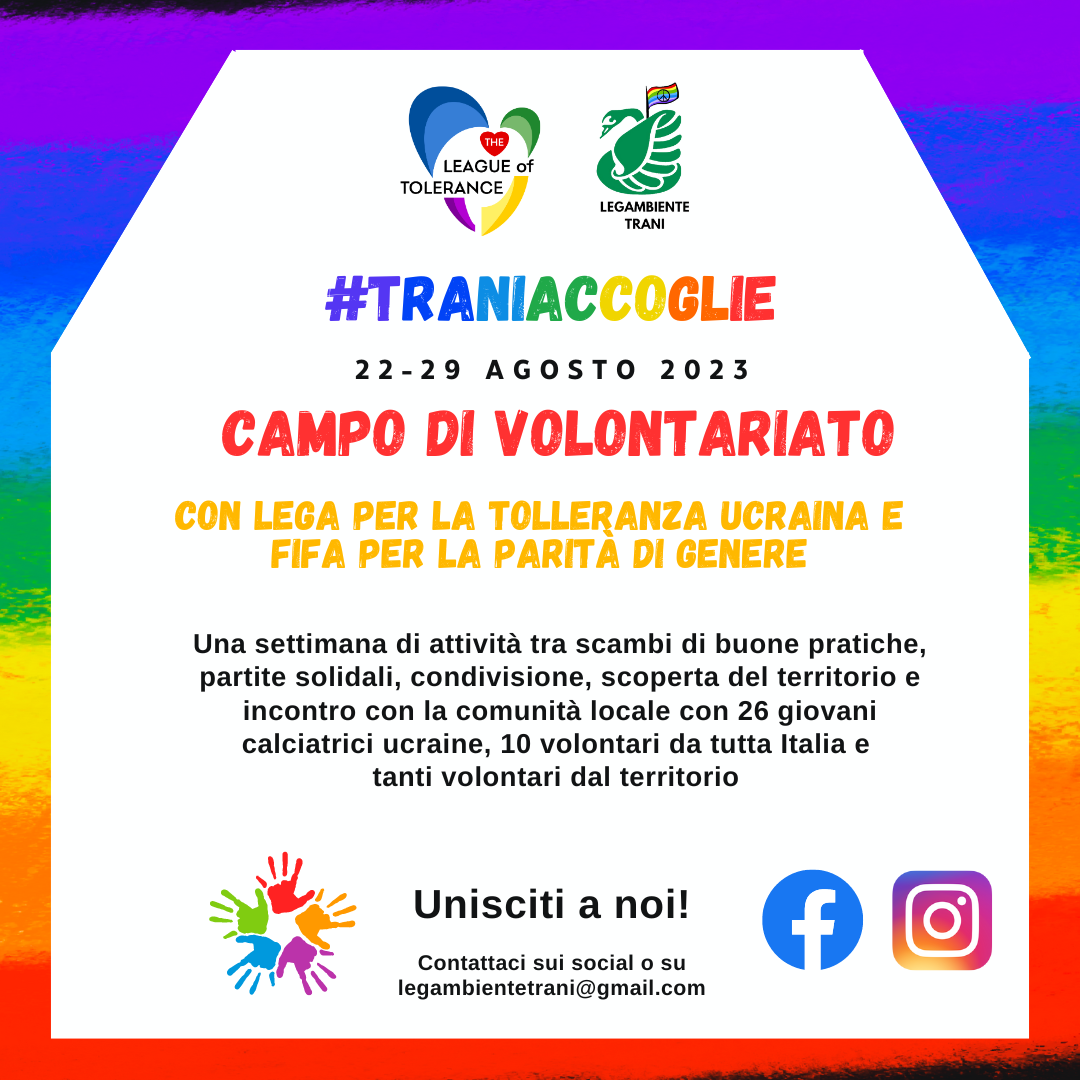 Traniaccoglie campo volontariato Legambiente Trani 2023 1